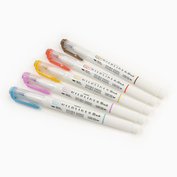 Mildliner Brush Pen Set - Warm Colors