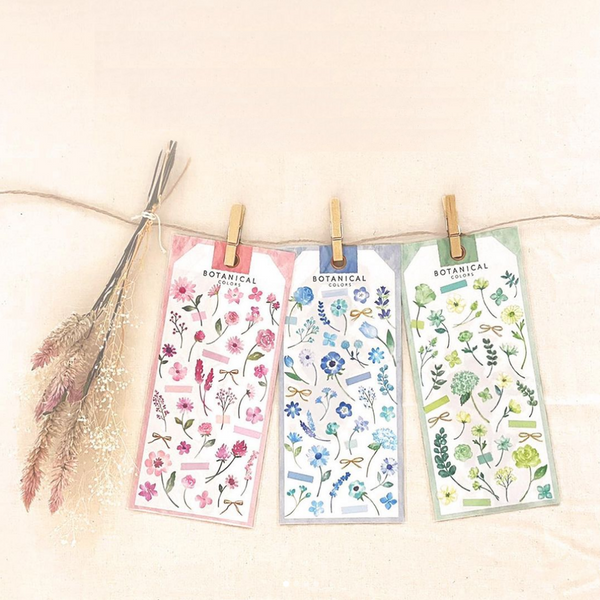 Mind Wave Botanical Colors Floral Stickers