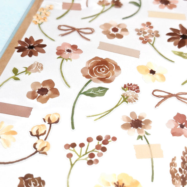 Mind Wave Botanical Colors Floral Stickers