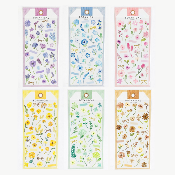 Mind Wave Botanical Colors Floral Stickers
