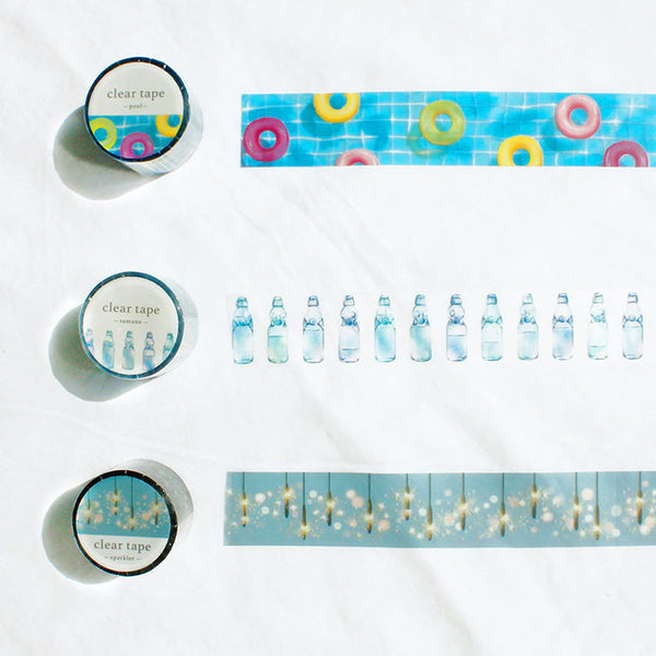 Mind Wave Clear Masking Tape - Limited Edition - Pool