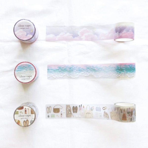 Mind Wave Clear Masking Tape - Limited Edition - Pattern
