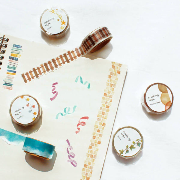 Mind Wave Die-Cut Masking Tape - Books