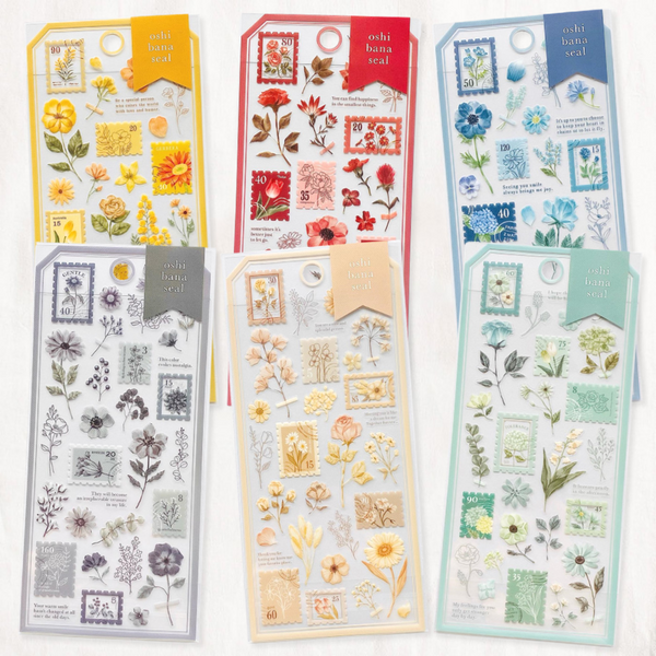 Mind Wave Oshibana Floral Stamp Stickers