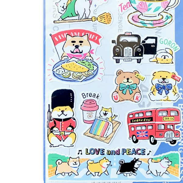 Mind Wave Travel Shibanban Stickers - Great Britain - Limited Edition