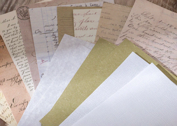 Mixed Kraft Paper - Vintage Letter