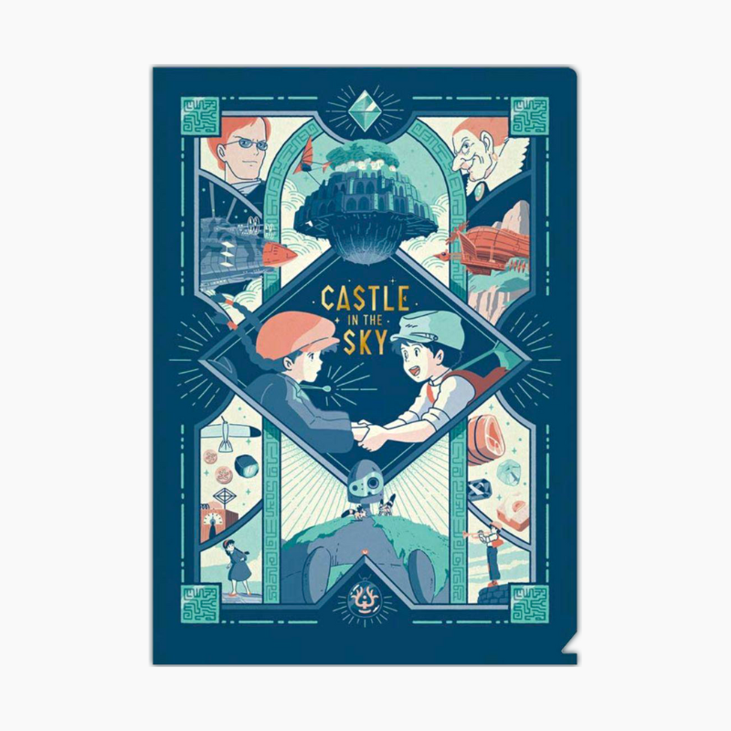 Movic Retro Frame Clear Folder - Castle In The Sky
