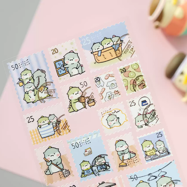 Nekoni Original Animal Stamp Stickers