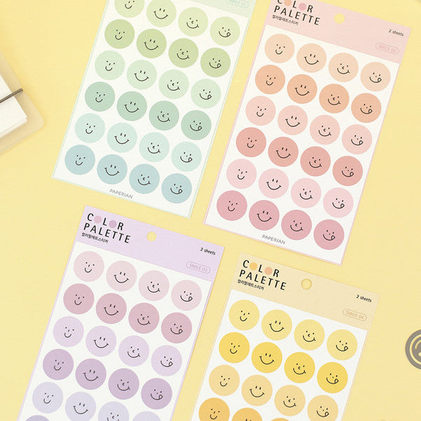 Paperian Color Palette Stickers - Smile