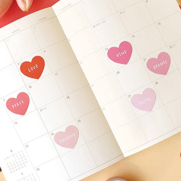 Paperian Index Sticky Notes - Hearts