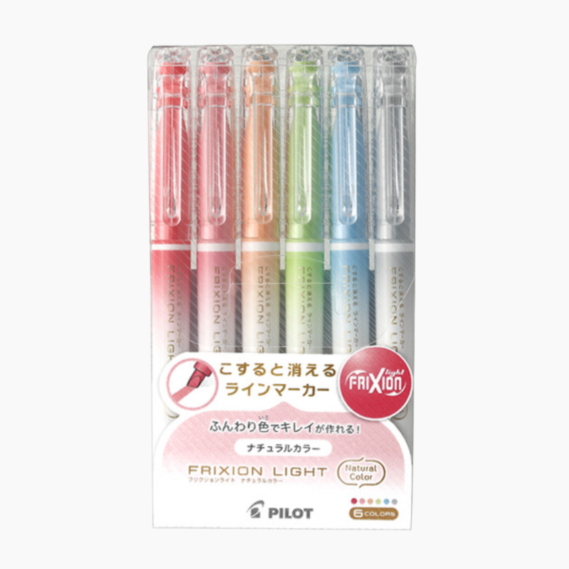 Pilot Frixion Erasable Highlighter, 6 Soft Colors Japanese Import Pilot  Erasable Frixion Highlighter, Marker, Kawaii Pens 
