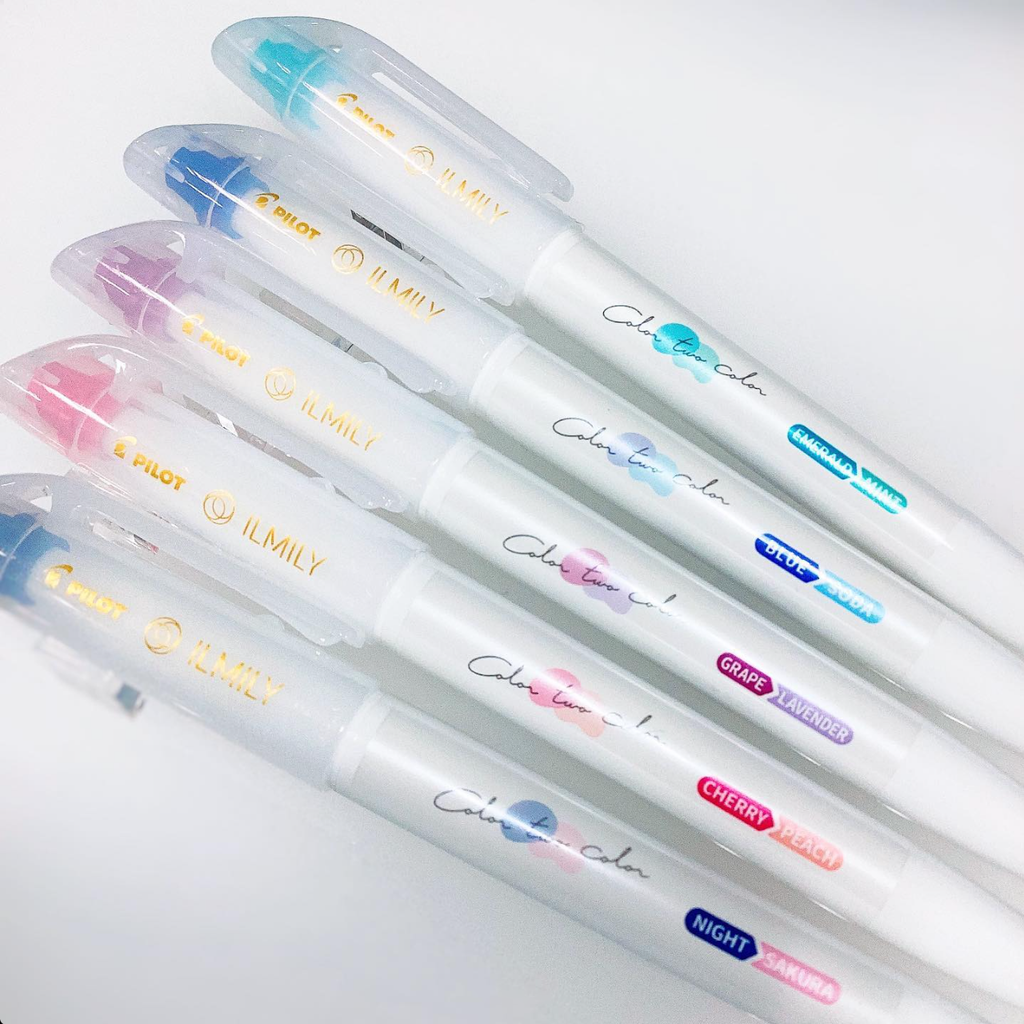 Iplot Color Pilot ILMILY Color Two Color Erasable Pens | Kawaii Pen Shop