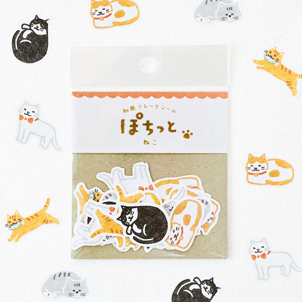 Pochitto Flake Stickers - Cat