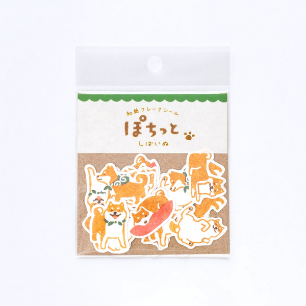 Pochitto Flake Stickers - Shiba Inu