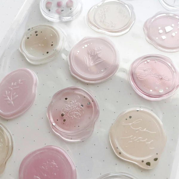 Q-Lia Sealing Dear Clear Stickers - Pink