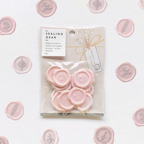 Q-Lia Sealing Dear Stickers - Pearl Pink