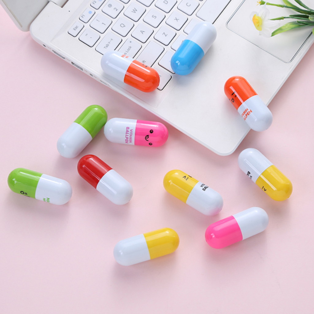 Vitamin Pill Highlighter Set - Kawaii Pen Shop - Cutsy World