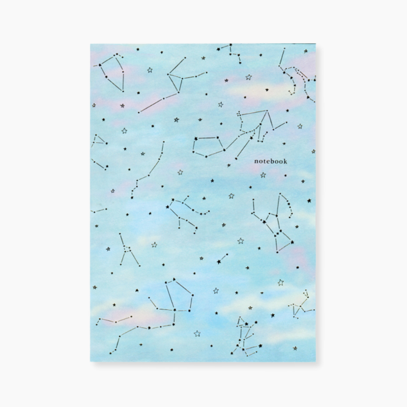 Ryu-Ryu Notebook - A5 Lined - Star Constellations