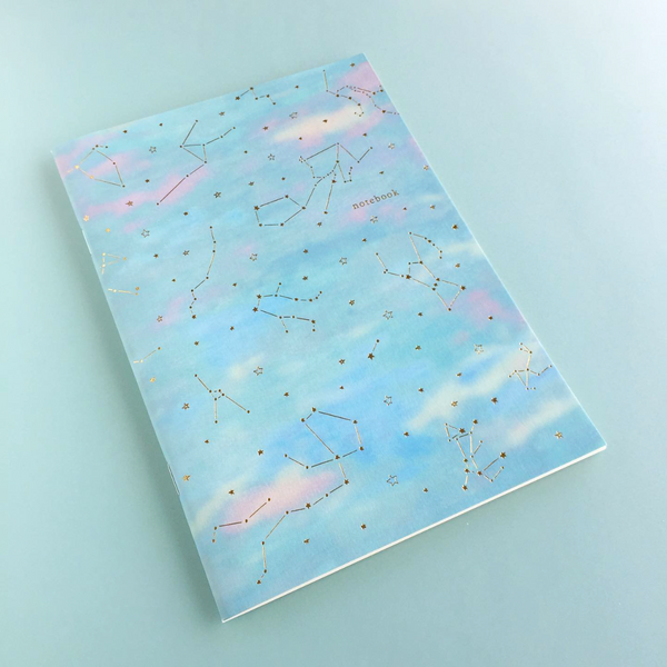 Ryu-Ryu Notebook - A5 Lined - Star Constellations