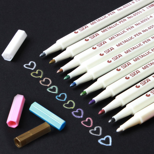 STA Metallic Shade Brush Pen 10-pack 9