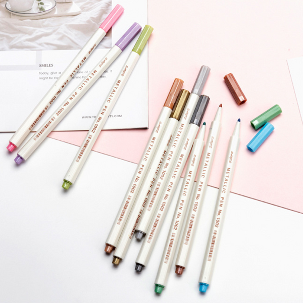 STA Metallic Shade Brush Pen 10-pack