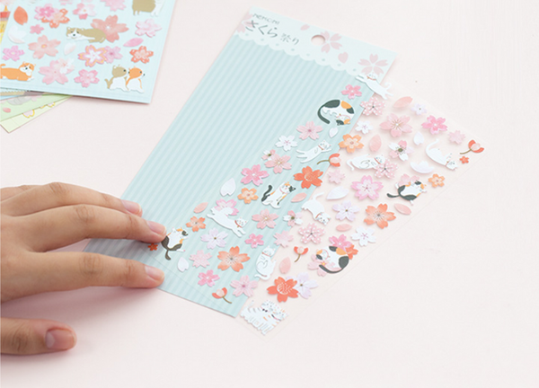 Nekoni Spring Blossom Stickers