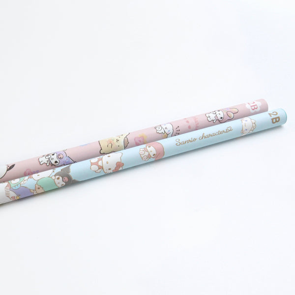 Sanrio Character 2B Pencil - Sky and Flowers