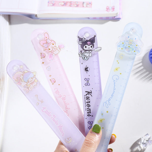 Character Ruler Color:blue Kuromi – Kawaii Pen Shop