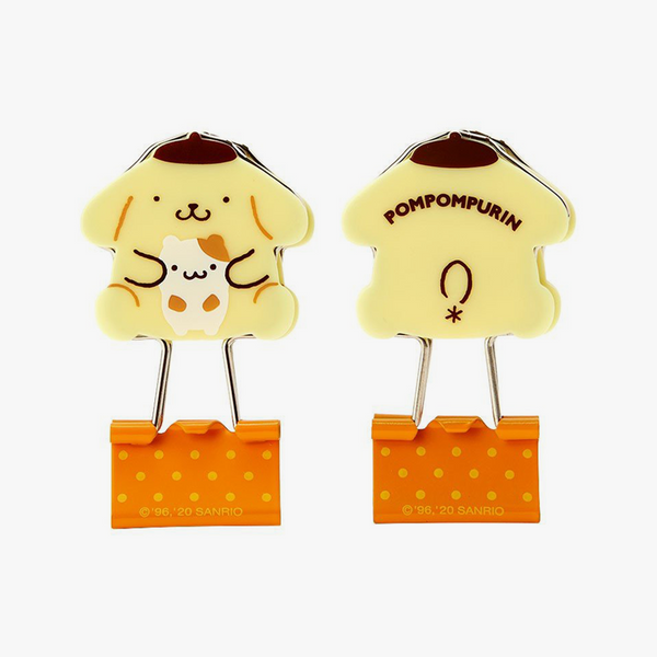 Sanrio Pompompurin Binder Clips - Set of 3