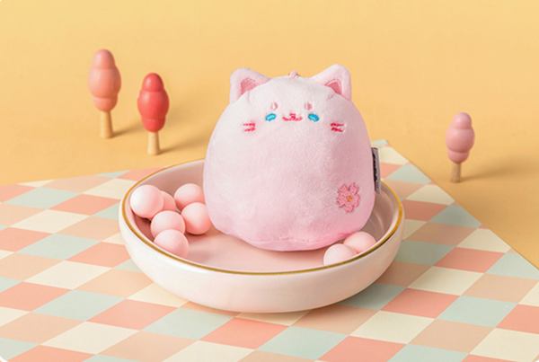 Kitty Bun Plush Toy Keychain