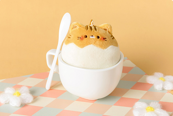 Kitty Bun Plush Toy Keychain