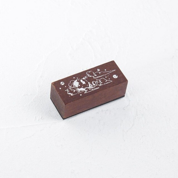 Spaceman Wooden Stamps
