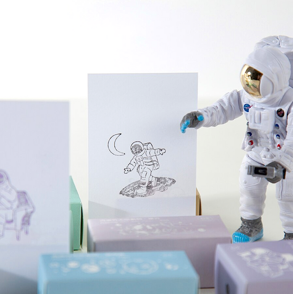 Spaceman Wooden Stamps