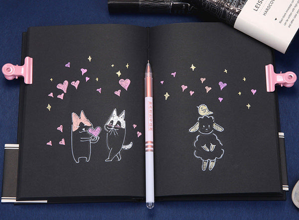 Starry Sky Black Paper Notebook