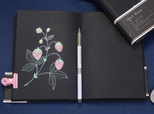 Starry Sky Black Paper Notebook