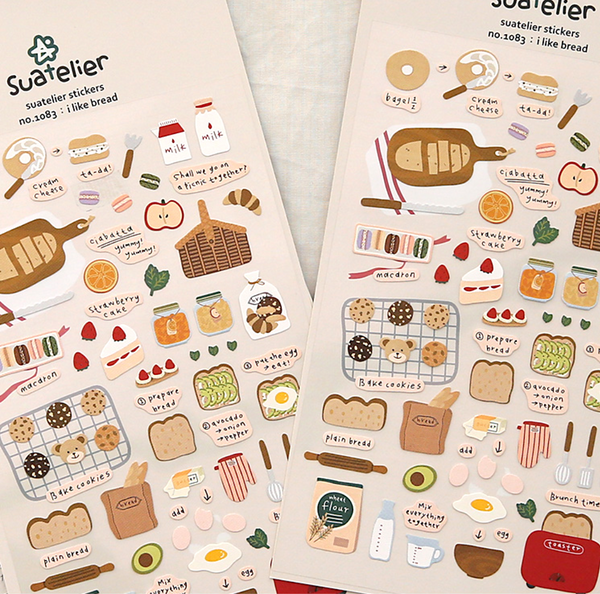Suatelier Stickers - I Like Bread