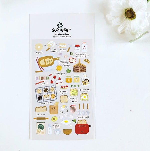 Suatelier Stickers - I Like Bread