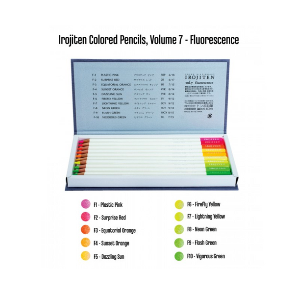 Tombow Irojiten Colored Pencil Dictionary - 30 Color Set - Seascape 8