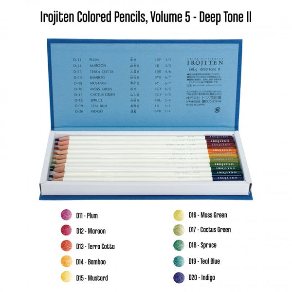 Tombow Irojiten Colored Pencil Dictionary - 30 Color Set 11