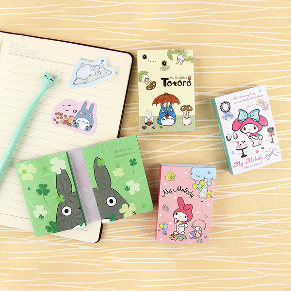 Totoro & My Melody Sticky Memo Set