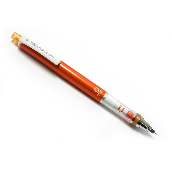 Uni Kuru Toga Auto Lead Rotation Mechanical Pencil Orange