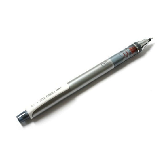 Uni Kuru Toga Auto Lead Rotation Mechanical Pencil Silver