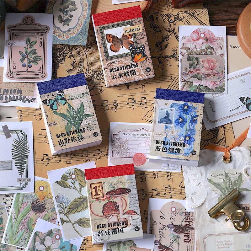 Vintage Deco Sticker Book