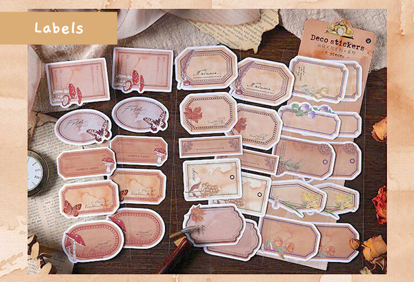 Vintage Label Deco Stickers
