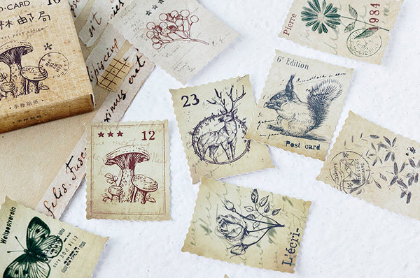Vintage Stamp Stickers