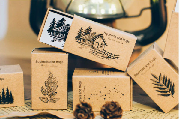 Vintage Forest Wooden Stamps
