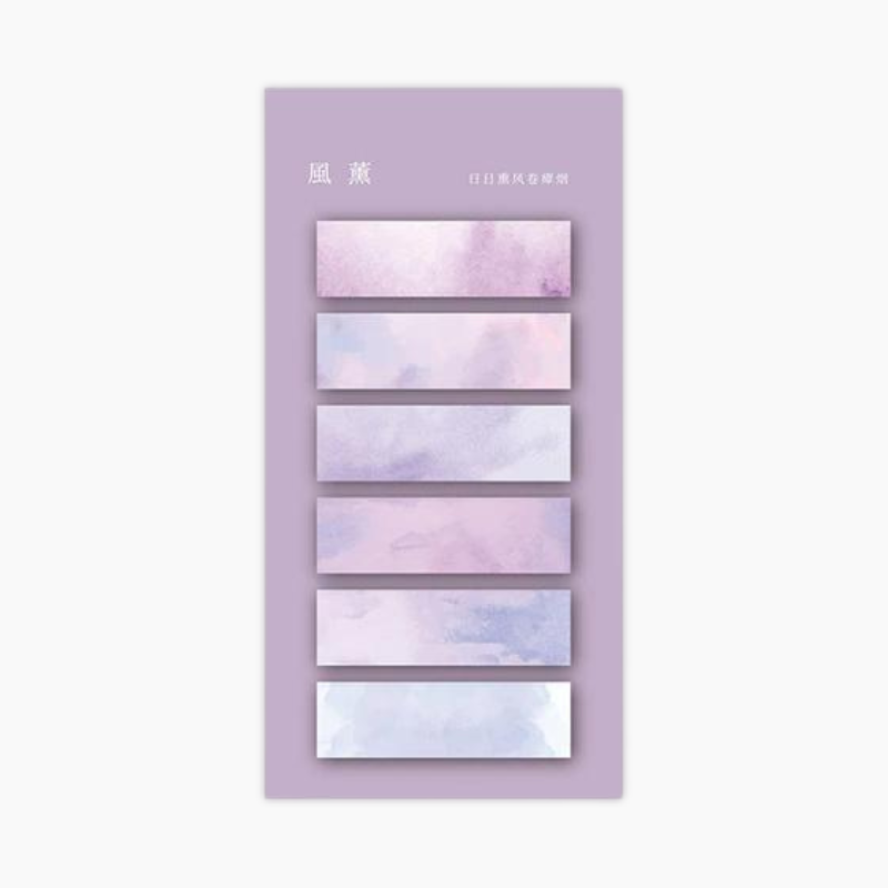 Sticky Note Watercolor Watercolor Index Sticky Notes | Kawaii Pen Shop