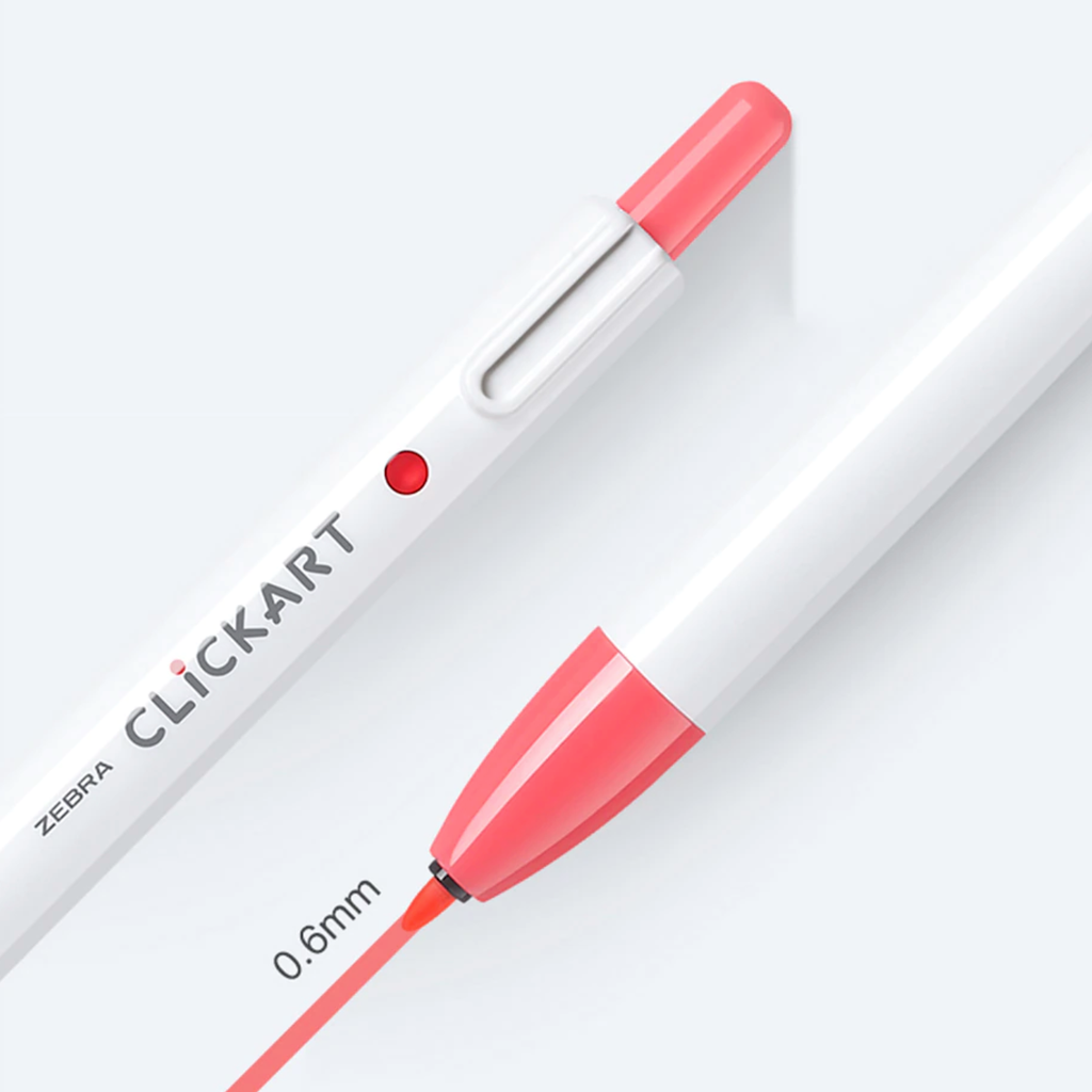 Zebra ClickArt Retractable Marker Pen - 12 Color Set - ST – Stationery Space