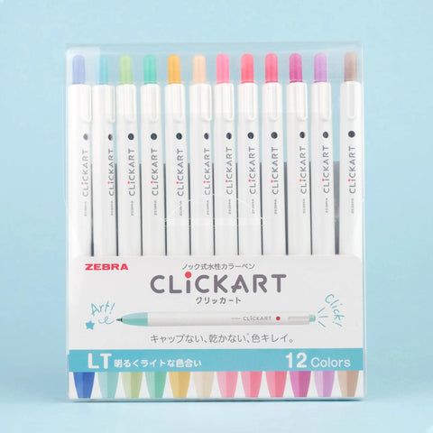 Zebra Clickart Knock Sign Pen 36 Color Set