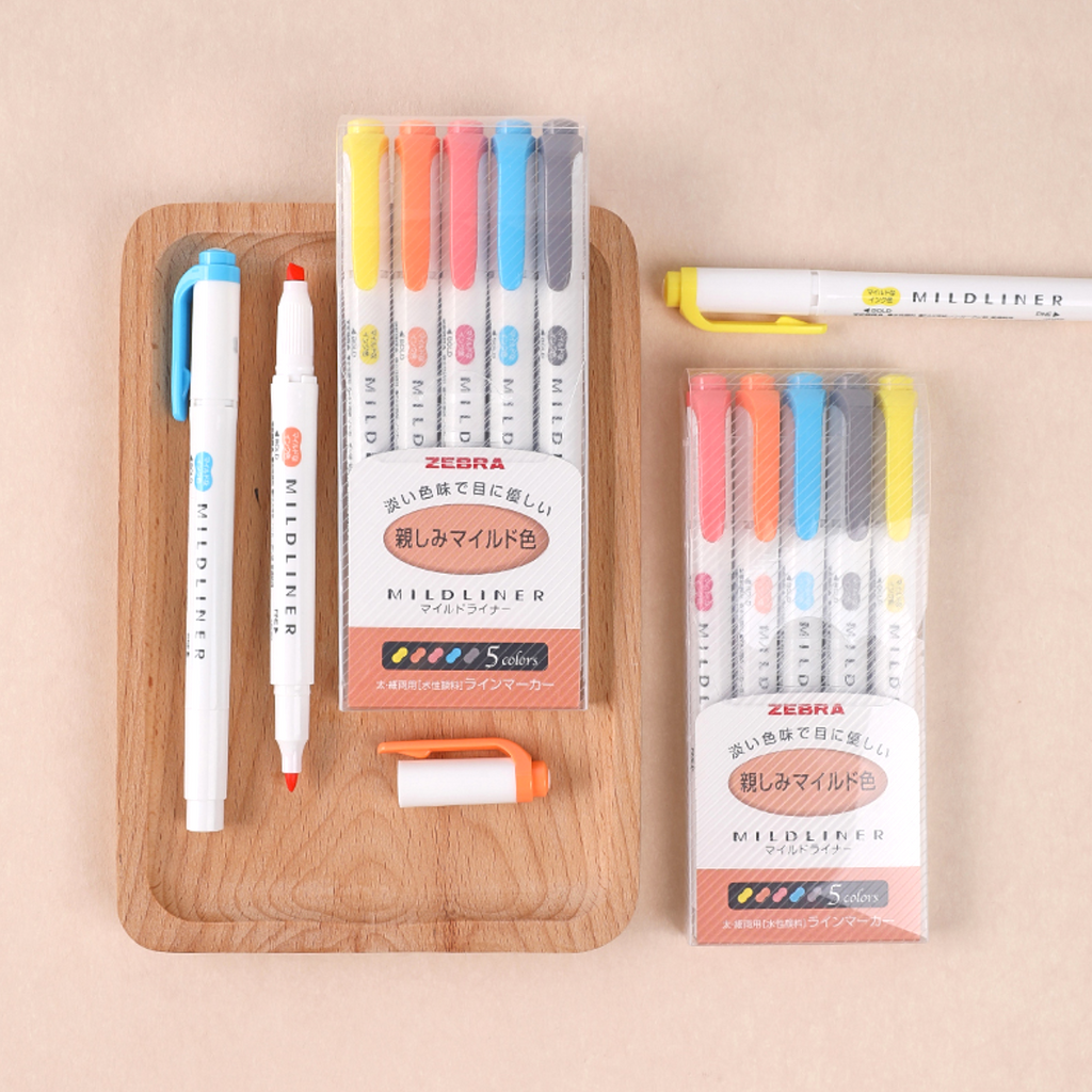 Zebra Mildliner - Two Sided Marker - Limited Edition Set A - Pelican and  Sloth — La Petite Cute Shop